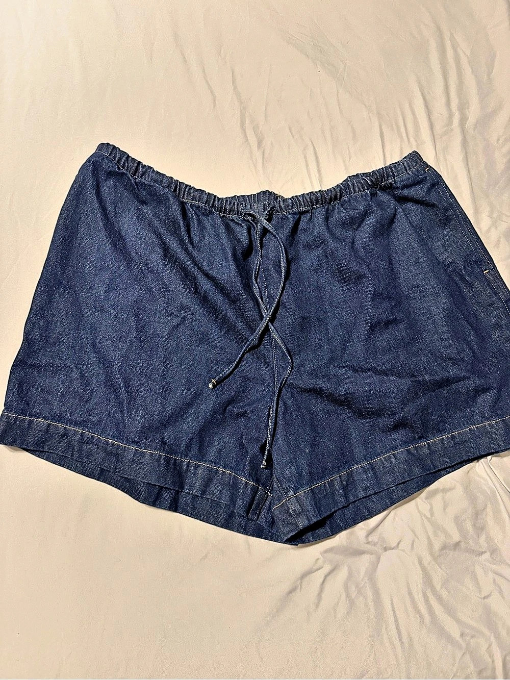 Denim drawstring Shorts